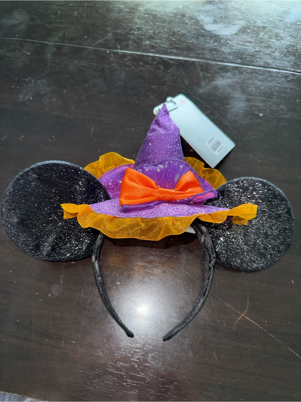 Disney Purple & Orange Light up Witch Mouse Ears Headband